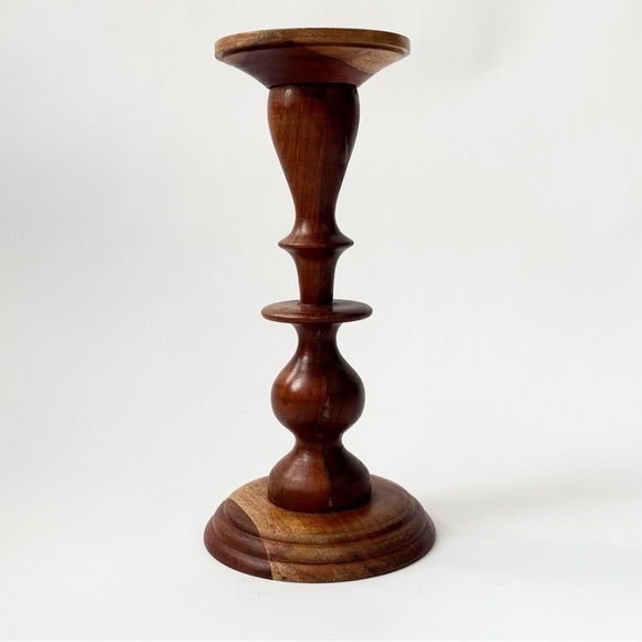 Two’s Company NWT Solid Wood Candle Pedestal // Candle Stand // candle holder - Picture 4 of 13